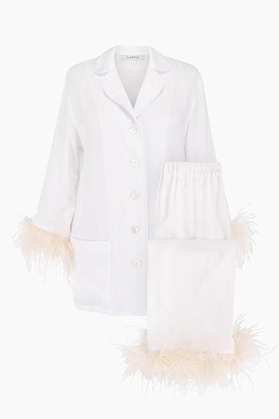 Party Pajama Set with Feathers from Sleeper