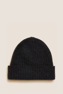 Pure Cashmere Beanie Hat from Autograph