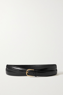Glossed-Leather Belt from Totême