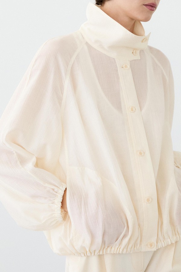 Transparent Bomber Jacket from Massimo Dutti