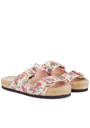 Floral Leather Sandals from Manebi X LoveShackFancy