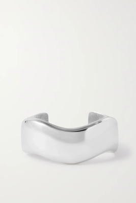 Wavy Silver-Tone Cuff from Saint Laurent