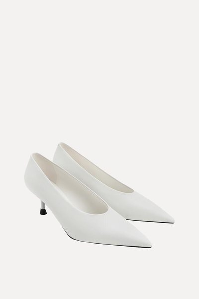 Pointed-Toe Kitten-Heel Pumps from Charles & Keith