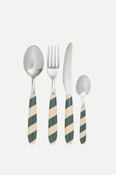 Striped Cutlery Set from Maison Flâneur