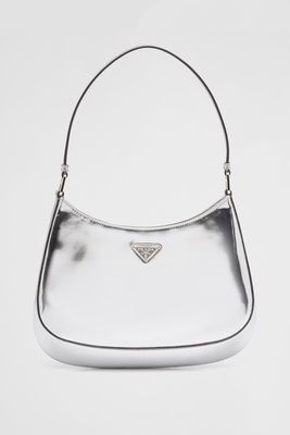 Cleo Brushed Leather Shoulder Bag from Prada