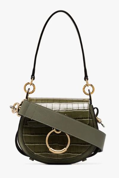 Green Tess Mini Mock Croc Bag from Chloé