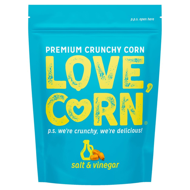 Salt & Vinegar Crunchy Corn Snack from Love Corn