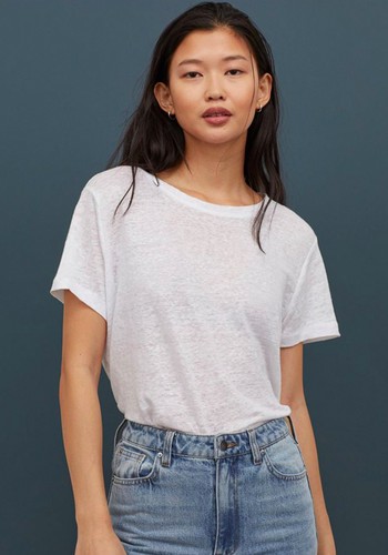 Linen T-Shirt from H&M