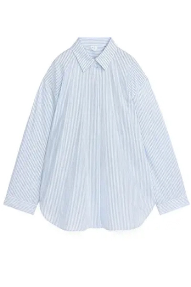 Relaxed Striped Poplin Shirt from Arket