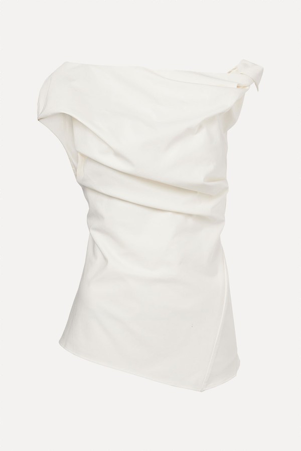 Twist Gathered Cotton Top from Entire Studios