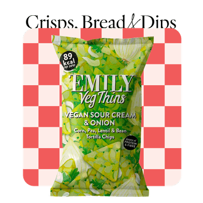 Sour Cream & Onion Sharing Bag from Emily Veg Thins