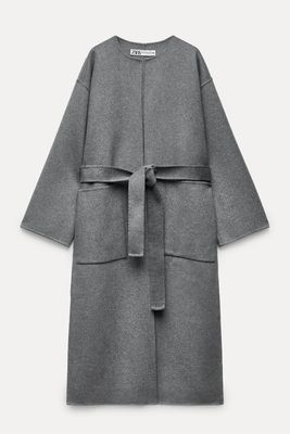 Wool-Blend Coat from Zara