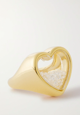 Gold-Tone Crystal Ring   from Timeless Pearly