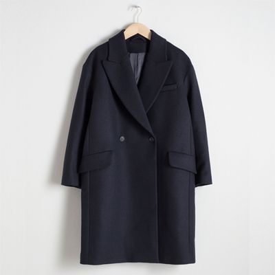 Wool Blend Straight Coat from & Other Stories