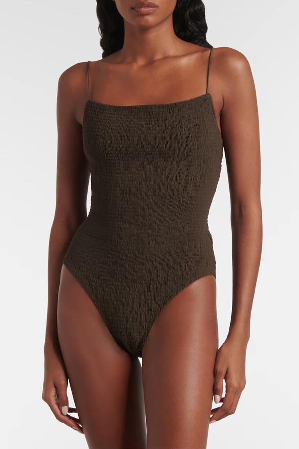 Shirred Jersey Swimsuit from Toteme