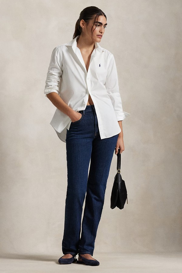 High-Rise Straight Jeans