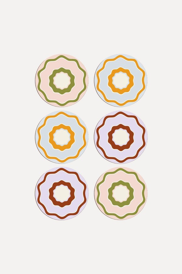 Flowerama Coasters Set Of 6 from Balu