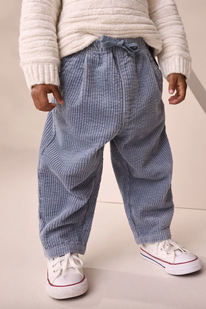 Textured Corduroy Pull On Trousers from Next