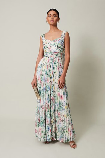 Gretel Floral Pleated Maxi Dress