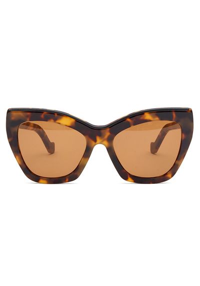 Cat-Eye Tortoiseshell-Acetate Sunglasses from Loewe