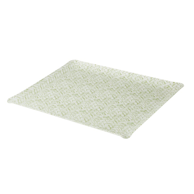 Fabric Tray Large Green Basketweave
