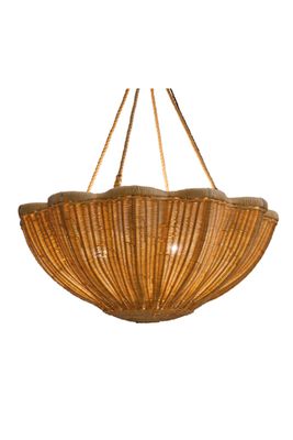 The Rattan Daisy Hanging Light from Soane