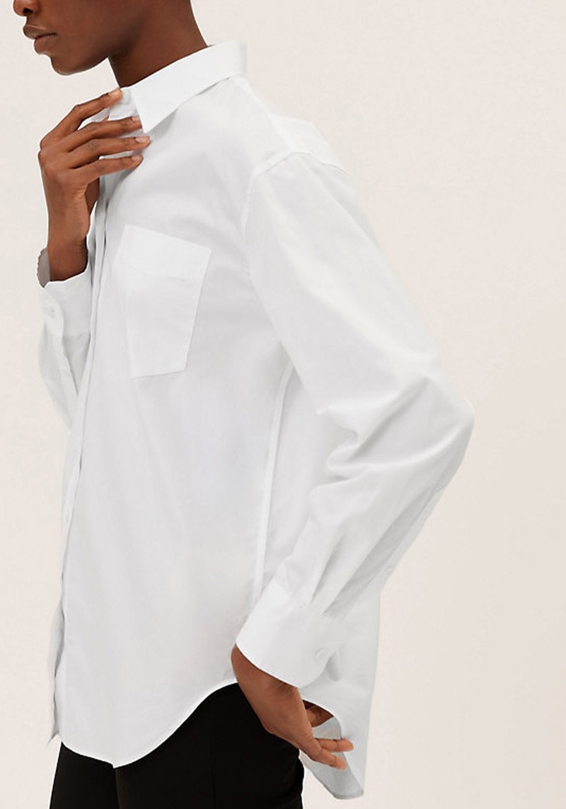 Oversized Girlfriend Style Longline Shirt