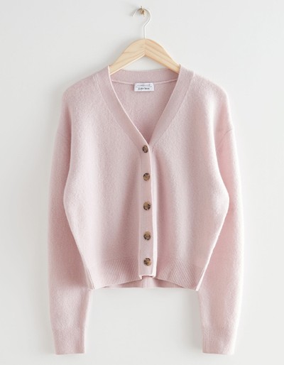 Wool Blend Knit Cardigan