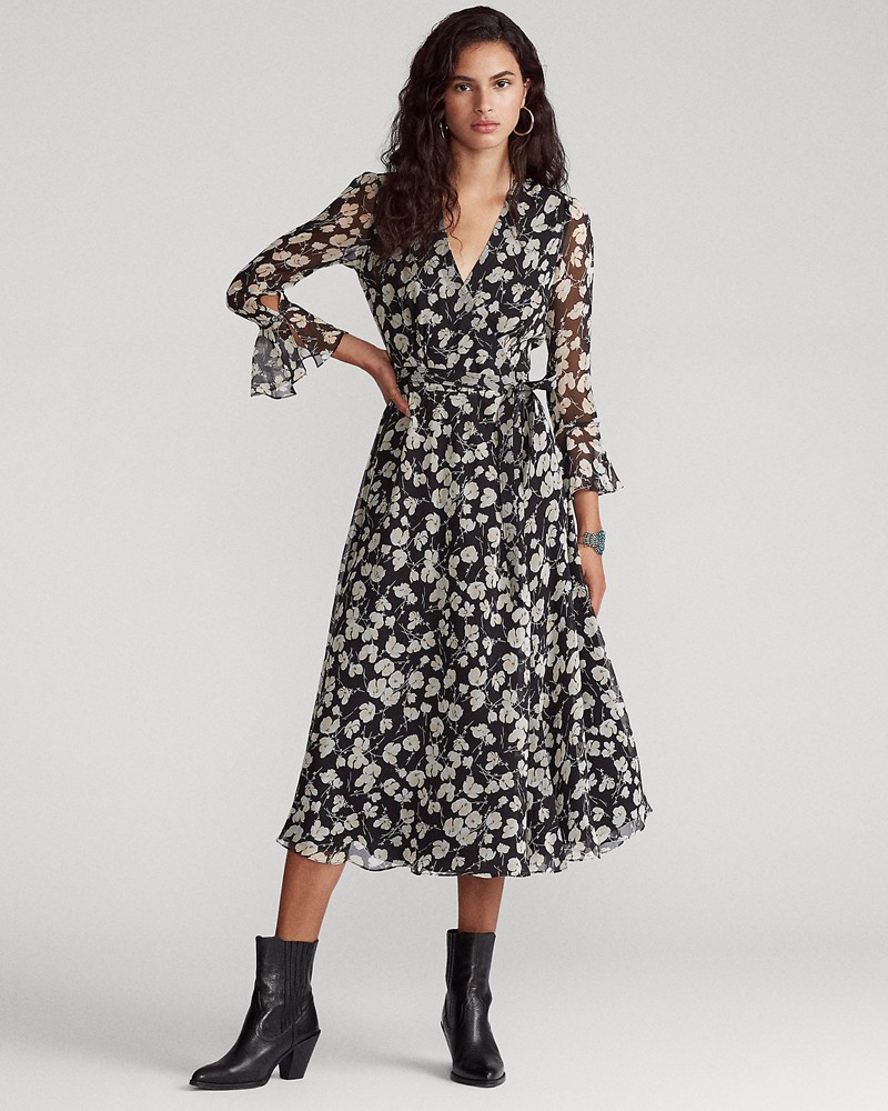 Floral Wrap Dress, £349