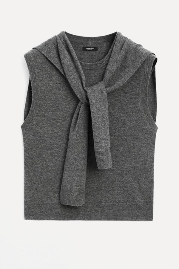 Wool Blend Vest With Sweater from Masssimo Dutti