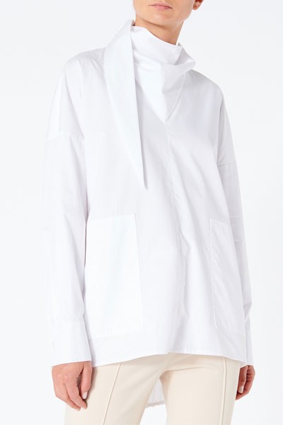 Satin Poplin Bandana Tunic from Tibi