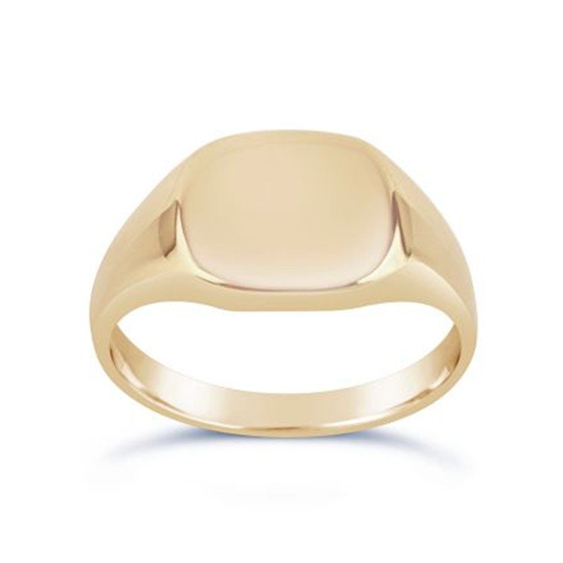 Cushion 10 Karat Pinky Signet Ring from Dinny Hall