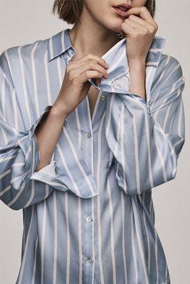 Stripe Silk Pyjama Top from Asceno