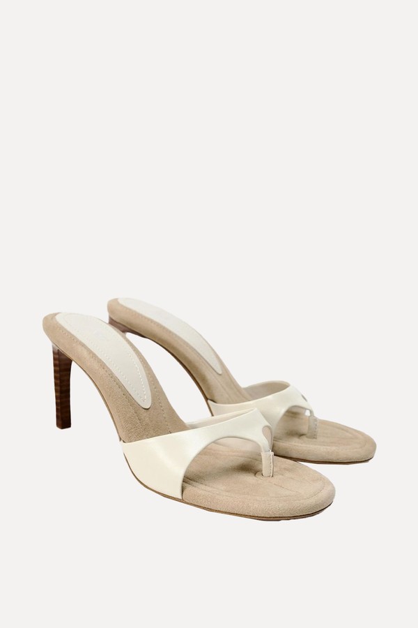 Leather Heeled Mules from Zara