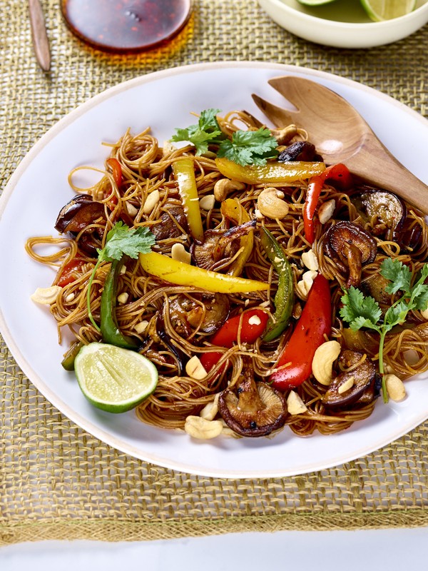 Grilled Vegetable Vermicelli Noodles