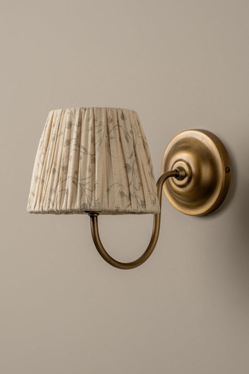 Ashbury Aged Brass Wall Light from lights & lamps