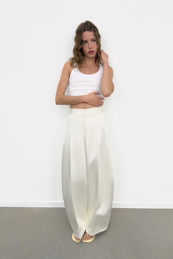 Satin Balloon Trousers from Zara