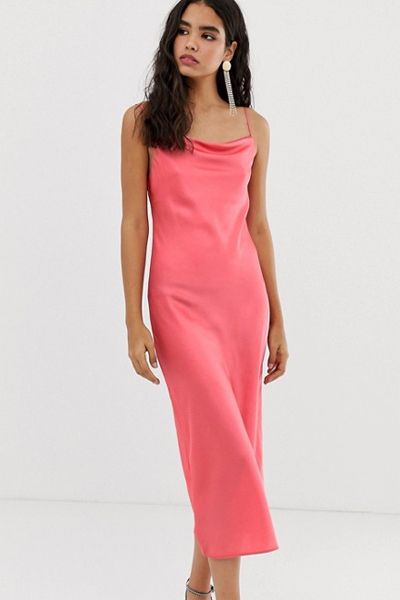 Cami Pink Slip Dress from Miss Selfridge