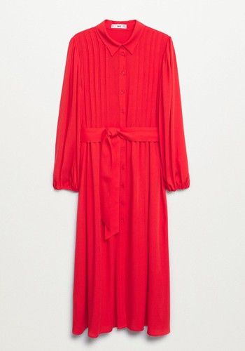 Lyocell Pleated Dress