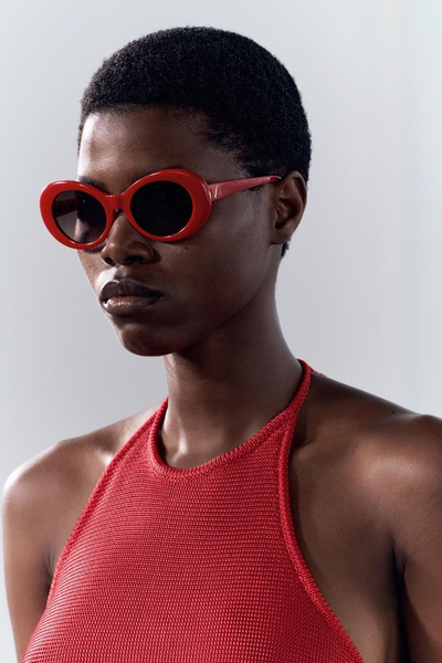 Oval Acetate Sunglasses from Zara