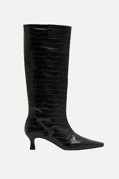 Katlynn Kitten Heel Knee Boots from HUSH