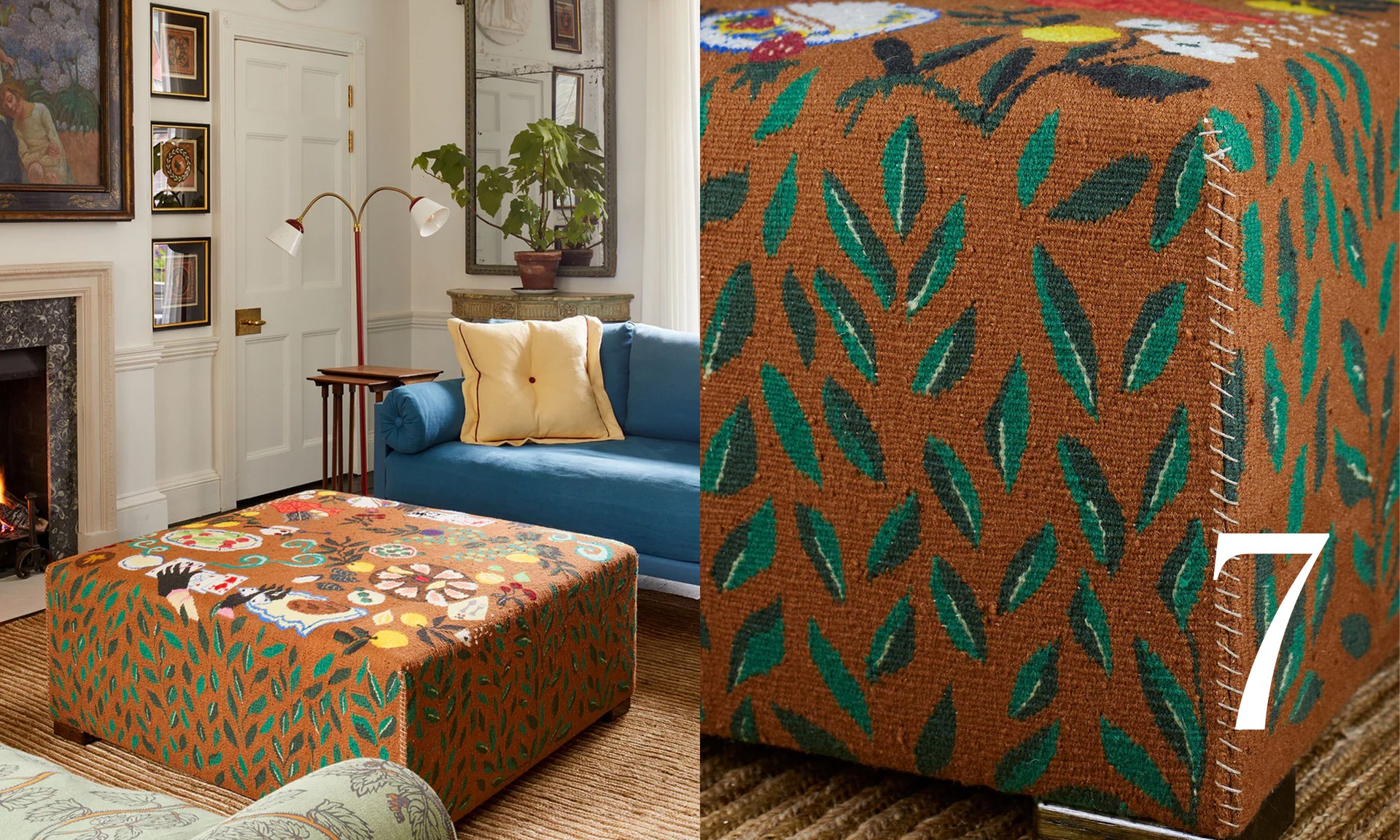 Moveable Feast Ottoman from Beata Heuman