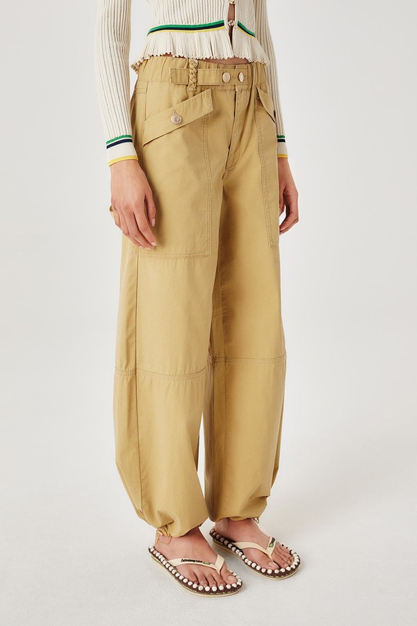 Trousers With Elasticated Ankles