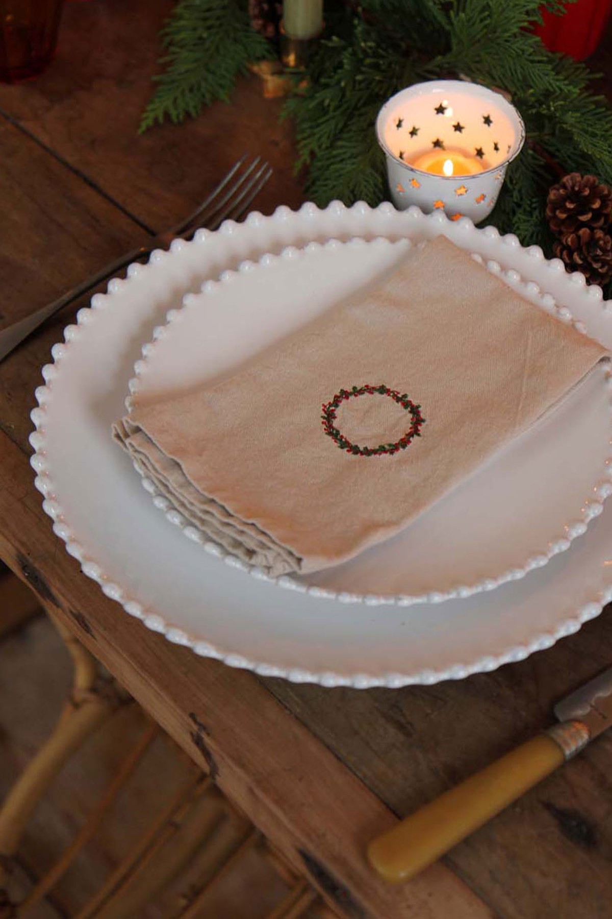 Embroidered Napkin from Domestic Science