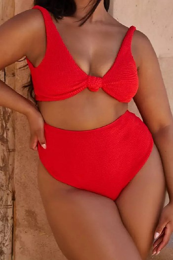 Scrunch High Waist Bikini Bottom from Moda Minx Curve X Bernadette Afia 