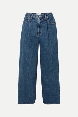 Abby Pleated High-Rise Wide-Leg Jeans  from SLVRLAKE