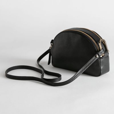 Half Moon Leather Crossbody Bag from & Other Stories