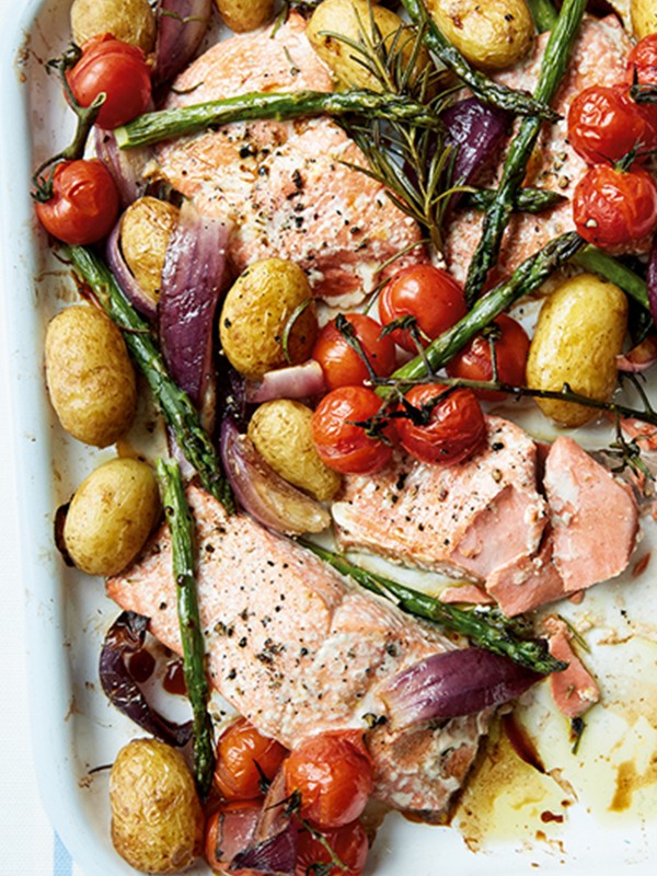 Salmon Traybake
