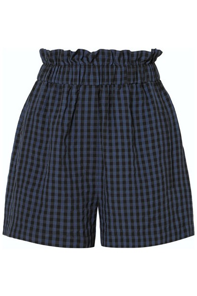 Gingham Seersucker Shorts from Tibi