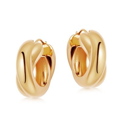 Lucy Williams Gold Chunky Entwine Hoops from Missoma
